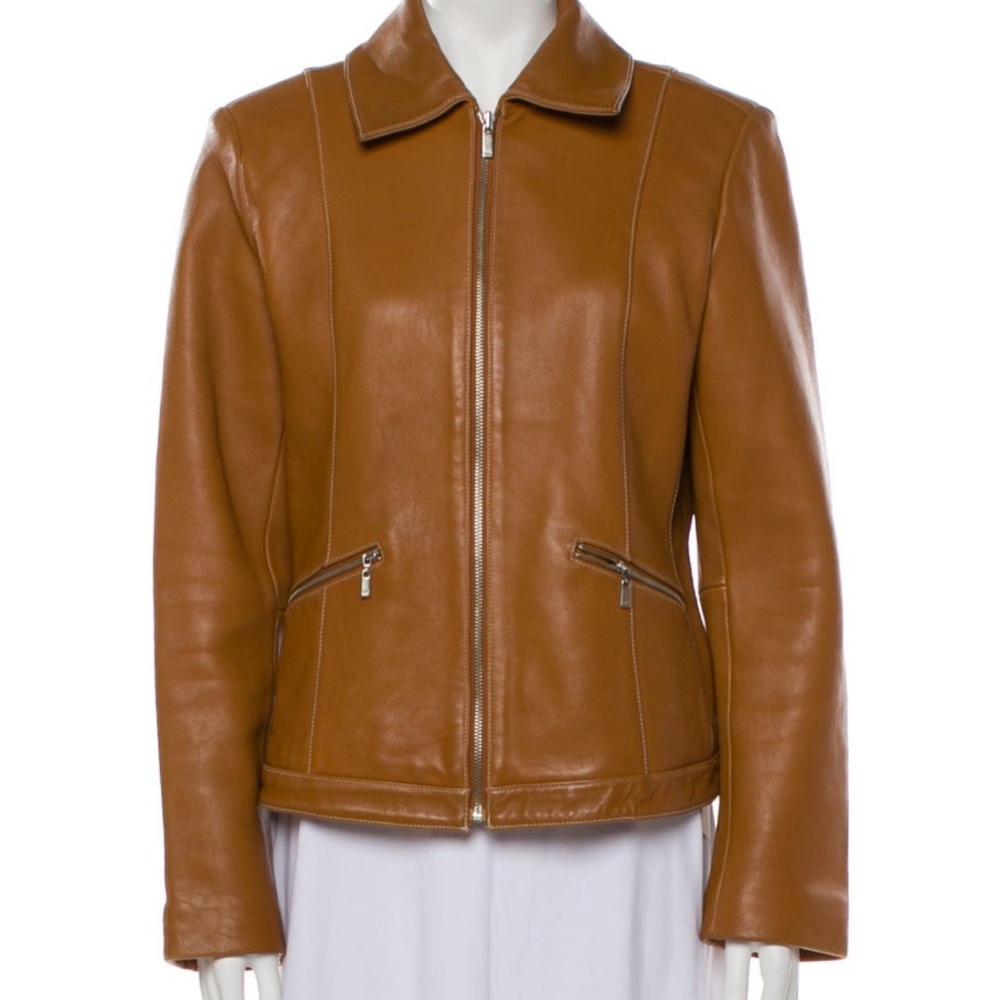 Michael kors leather jacket
